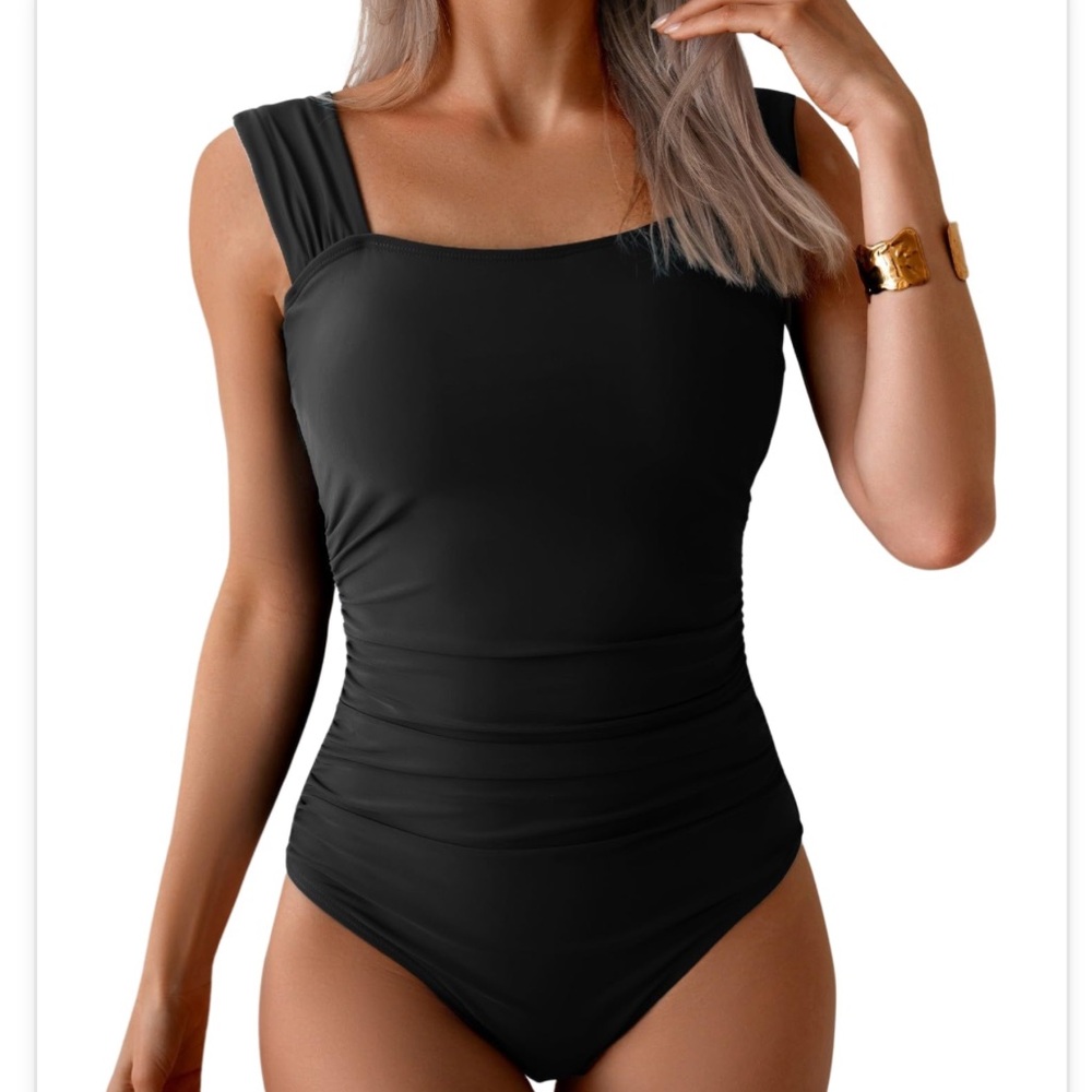 Chic Black One-Piece Swimsuit